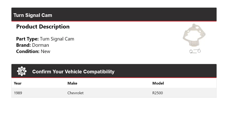 Chevrolet R2500 Dorman 1989 cámara intermitente Foto 2 de 4