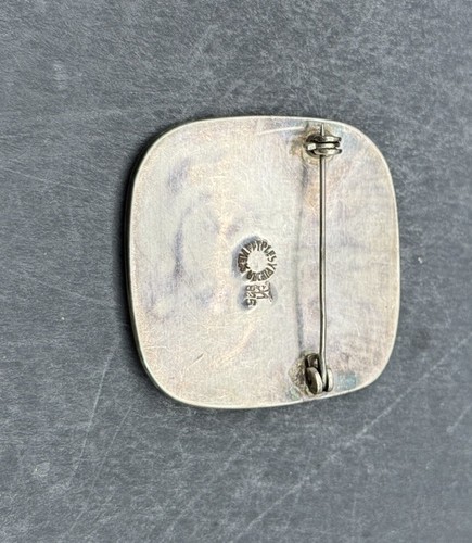 Vintage Rufino Tamayo for Los Castillo Mixed Metal Modernist Brooch SS635 - Picture 5 of 6
