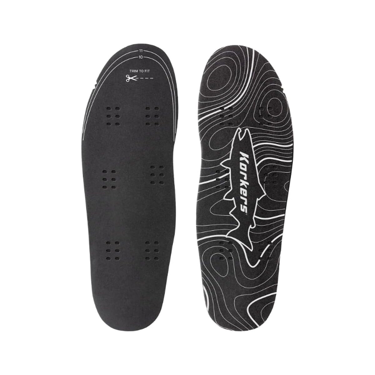 KORKERS Wet Wading Conversion Kit of 10mm EVA Insoles for Wading Boots ...