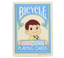 Fujiya Peko Poko chan Playing Cards Light Blue 9x6.5cm Bicycle Brand New!!