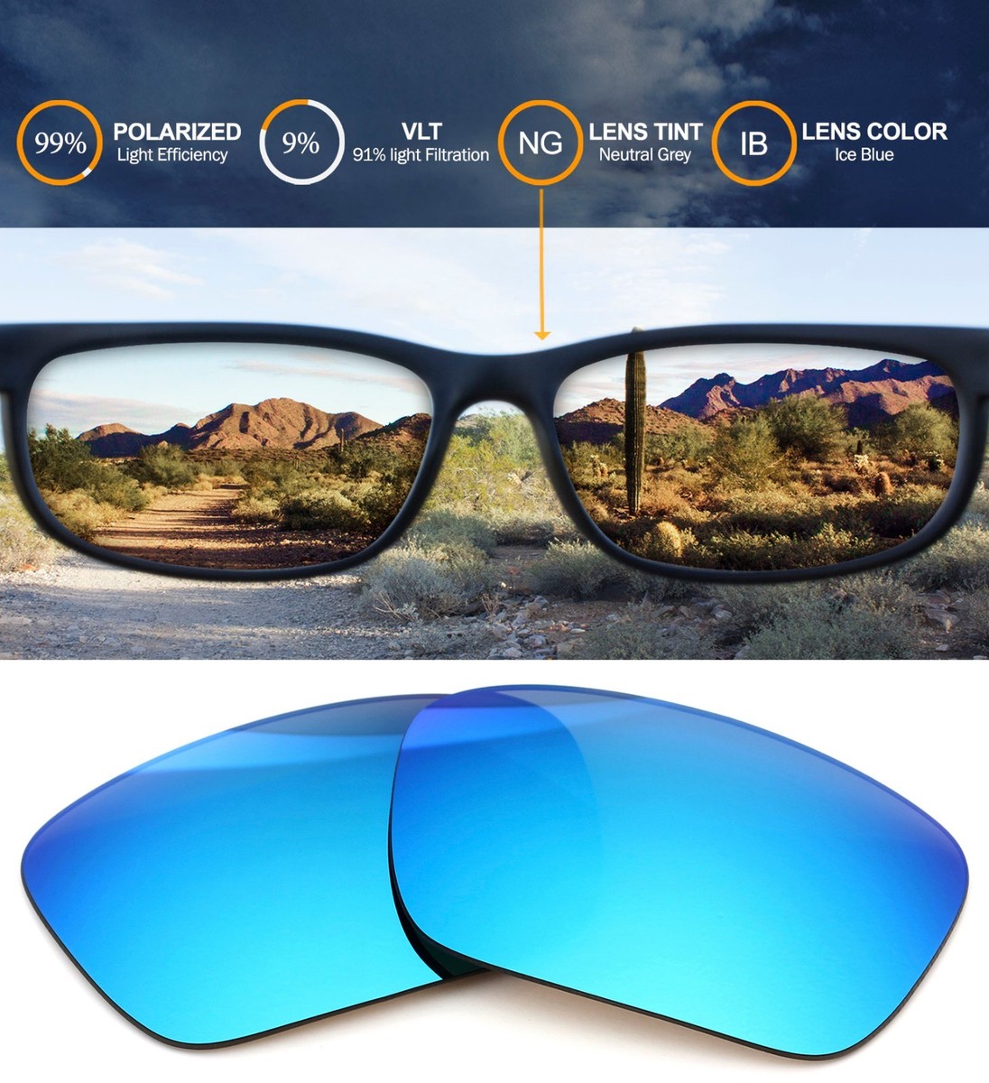 Galaxy Lenti Di Ricambio Per Oakley M Frame Strike Polarizzate Color - Foto 3