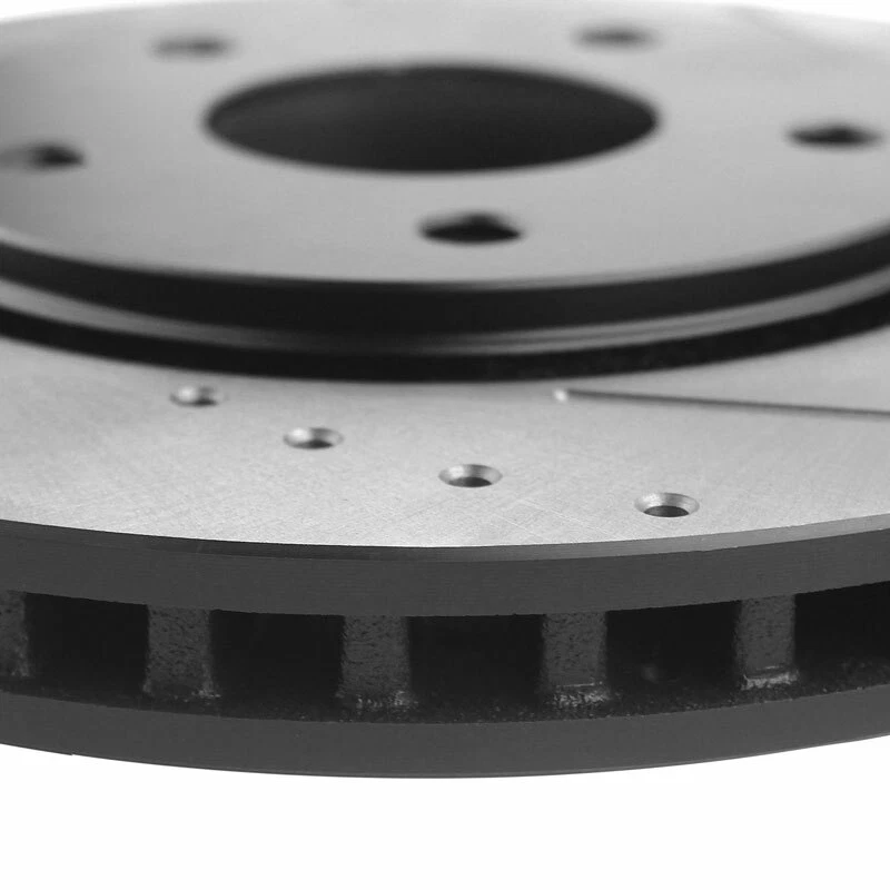 Front Drilled and Slotted Brake Rotors for Ford Fusion Mazda 6 Lincoln MKZ 07-11 - Image 4 of 4