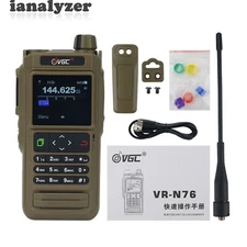 VR-N76 Portable Handheld Walkie Talkie UV Dualband IP67 Waterproof Outdoor Radio