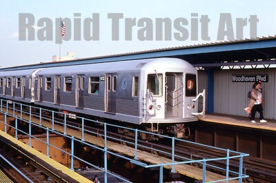 Vintage 1989 Slide New York Subway BMT R-42 J Train Car 4722 Woodhaven Bl Queens