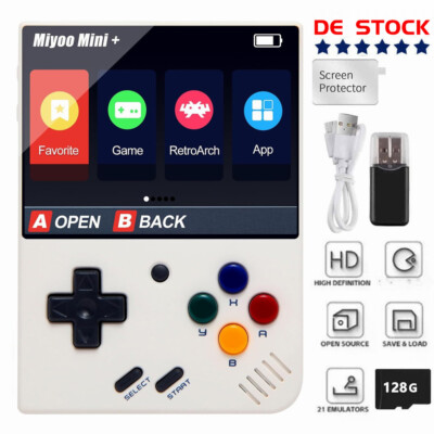 Mini Retro Handheld Game Console Linux System Player HD mit 20000+ Games & 128GB