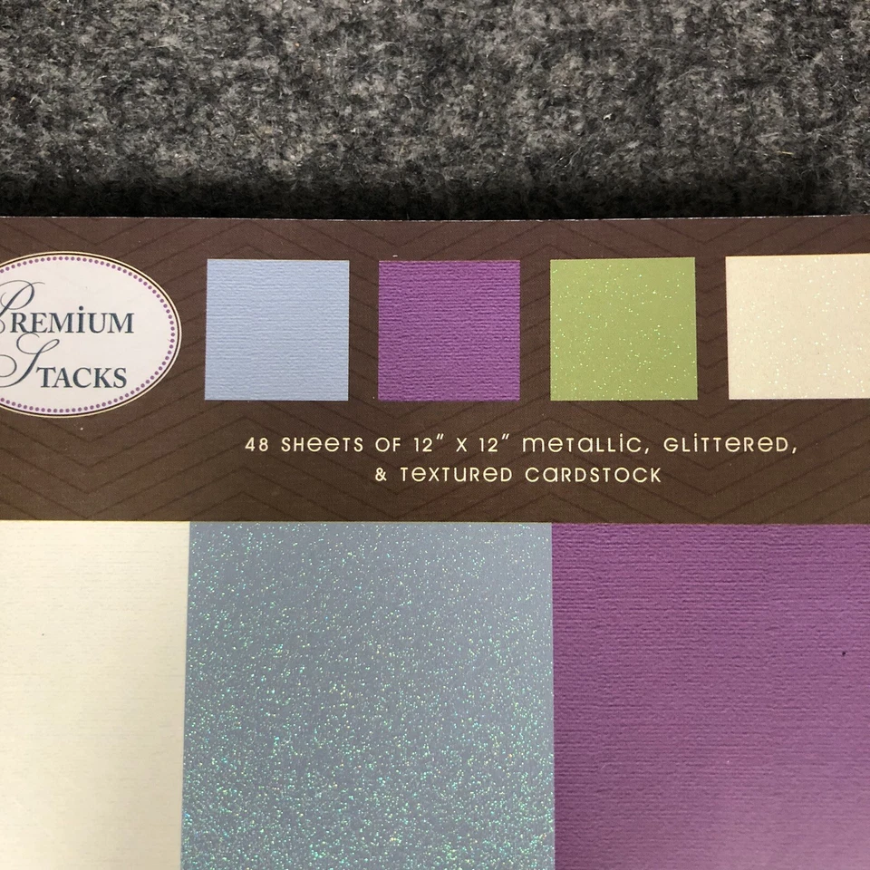 DCWV Latte Cardstock Stack Metallic, Glittered, Textured 12x12 48pk Sealed - Image 3 of 4