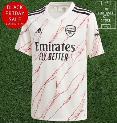 adidas Arsenal Away Shirt Youth AFC Football Jersey Kids Black