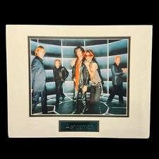 NWT Aerosmith Vintage Disney World Matted Photo 11 x 14 2001 Push Play Photo