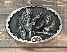 1993 Western Native American Indian Bear GAP Belt Buckle