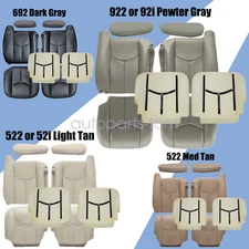 8 Front Driver & Passenger Seat Cover & Foam Cushion For 2003-2006 Chevy Tahoe