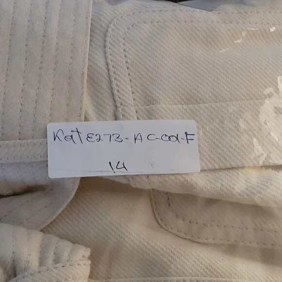 KATE SPADE Women's White Luxe Twill Jacket US Size 14 thumbnail 10