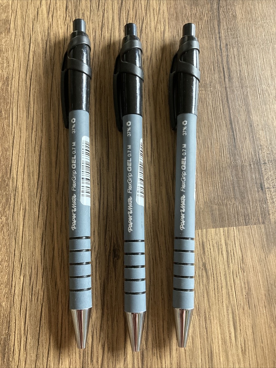 Paper💕Mate FlexGrip GEL Black Retractable Rollerball PENS  BRAND NEW