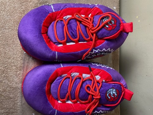 TORONTO RAPTORS SLEAKER high Top Slippers With Laces SZ XL (Fits up to SZ 12) - Picture 2 of 7