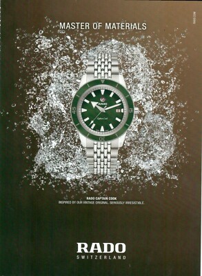 RADO Watch Magazine Print Ad  accessory RADO CAPTAIN COOK