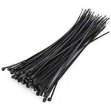 200 Pack 8" Ultra Thin Black Zip Ties Nylon Cord Wrap UV Resistant 200mm x3mm UL