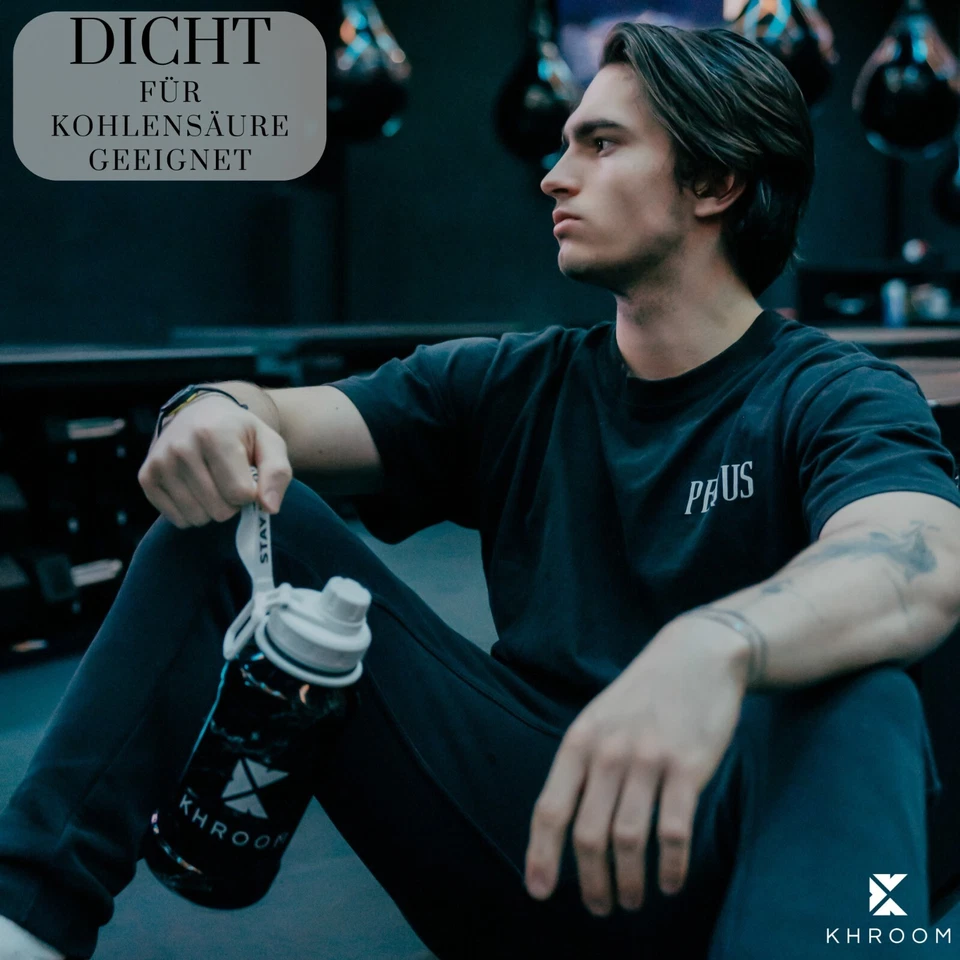 2,2 Liter Trinkflasche XXL Flasche Sport Wasserflasche Sportflasche Edelstahl - Bild 4 von 4