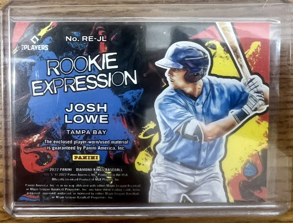 2022 Diamond Kings Josh Lowe Rookie Expression RC Jersey Relic #RE-JL TB Rays - Image 2 of 2