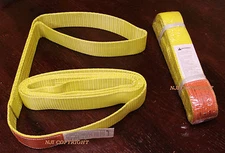 2x EE1-902 14ft Polyester Web Lifting Sling 2" x14' Lifting Tow Strap eye to eye