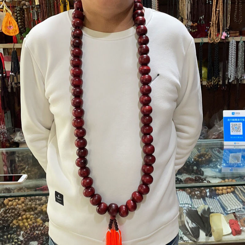 8cm 54 Shaolin Monk Prayer Mala Beads Necklaces for Kung Fu Suit