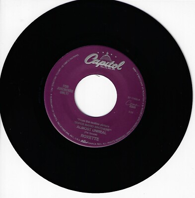ROXETTE ALMOST UNREAL/HEART SHAPED SEA 45RPM VINYL