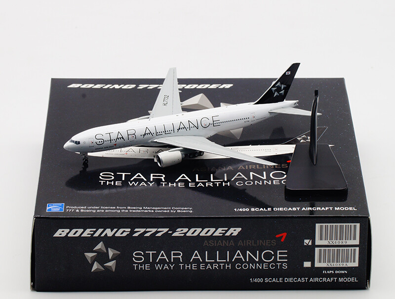 JC Wings Asiana STAR ALLIANCE for BOEING 777-200ER HL7732 1/400
