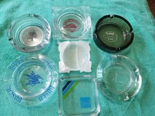 Lot of 7 Vintage Ashtrays