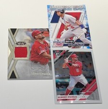 Albert Pujols Angels Tier One Jersey/ 399- Opening Day/ Optic (3) Card Lot!
