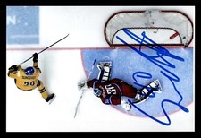 Oskar Sundqvist Autographed 4x6 Photo 2014 World Juniors Team Sweden Goal