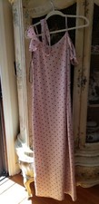 WOMEN'S NWT FOREVER 21 PINK BLUSH/BLACK MAXI DRESS SIZE SMALL