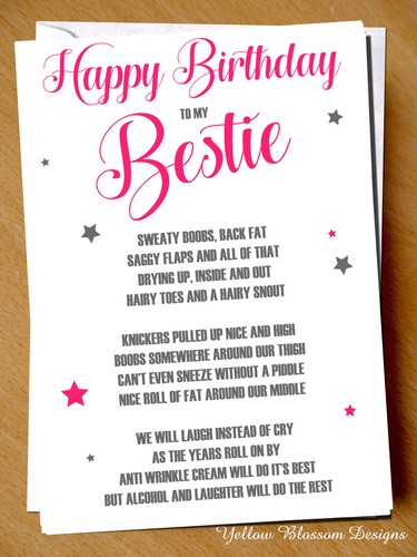 Funny Birthday Card For Bestie Best Friend Birthday Card Birthday 
