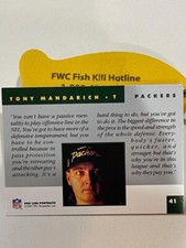 Retro 1991 Football Card Tony Mandarich Packers Pro Line Portraits
