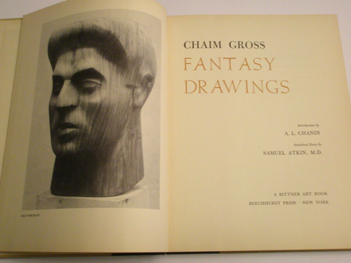 Chaim Gross Fantasy Drawings #26/100 HC DJ 1st Ed. Signed EUC - Picture 7 of 11
