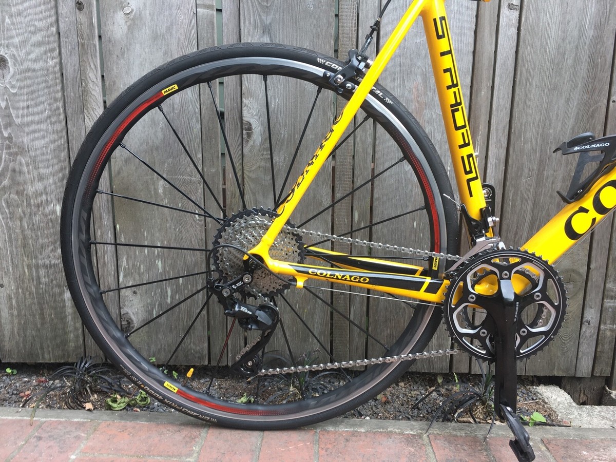 Colnago Strada SL Yellow Aluminum Frame Bike, LargeFrame-55. Local