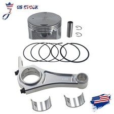 4.41" Connecting Rod Billet Aluminum 90mm Piston Flat Top For Predator 420cc