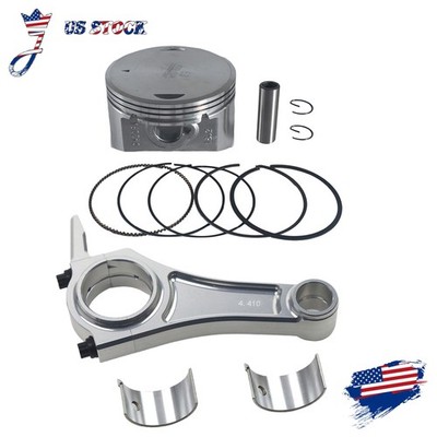 4.41'' Connecting Rod Billet Aluminum 90mm Piston Flat Top For Predator 420cc