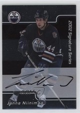 2001-02 ITG Be A Player Signature Series Auto Janne Niinimaa #132 Auto 4f5