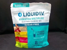 Liquid I.V. Sugar Free Hydration Multiplier, Variety Pack, 0.46 Ounce 16 Serving