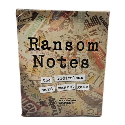 RANSOM NOTES The Ridiculous Word Magnet Game New Sealed Party Game Free Shipping