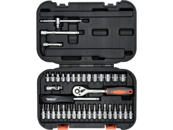 38 Teilig Werkzeugset, SteckschlüSselsatz 1/4; 3,5 -14Mm Knarrenkasten-image