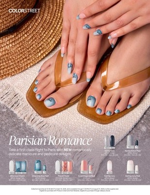 Color Street Colorstreet 2026 PARISIAN ROMANCE dry manicure pedicure strips
