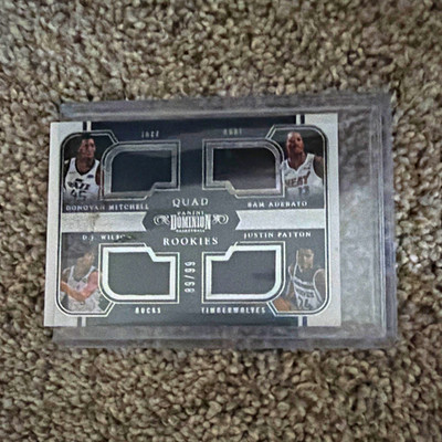 Panini 2017-18 Dominion Quad Rookies Rookie Memorabilia Mitchell Adebayo #9