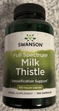 100 Caps Swanson Milk Thistle Silymarin 500 mg 100 Caps Liver Kidney Health
