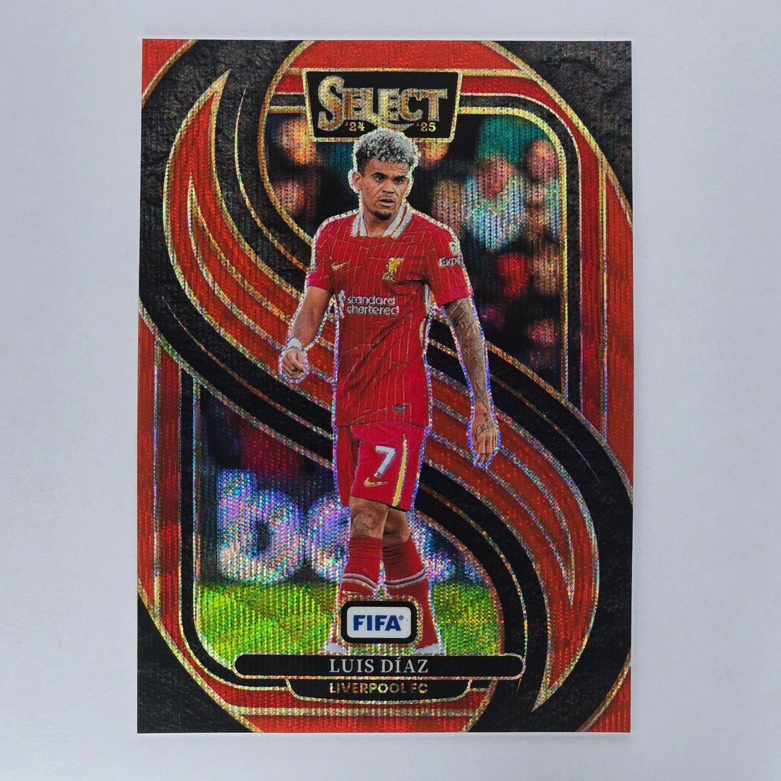 2024-25 Select FIFA Luis Diaz #120 Mezzanine Red Wave Prizm /59 Liverpool PC