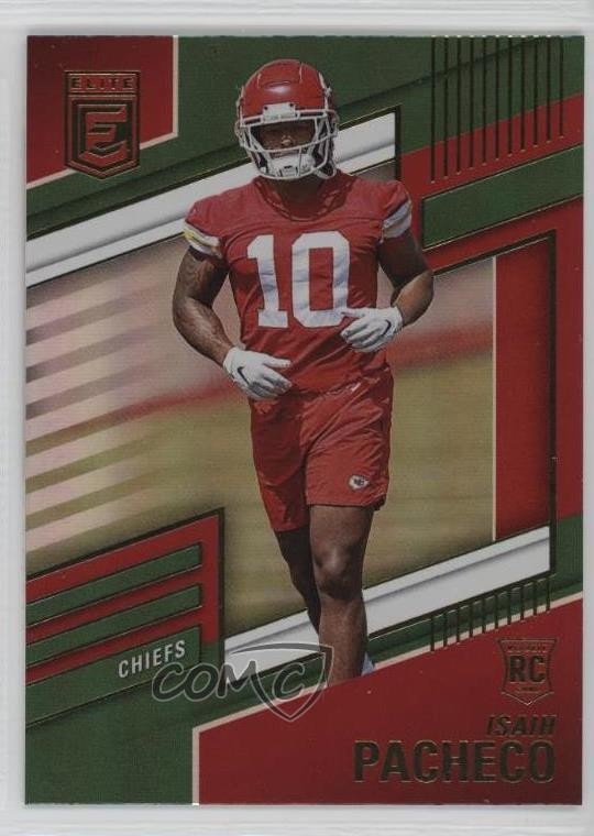 2022 Panini Donruss Elite Rookies Green Isiah Pacheco #183 Rookie RC rp9