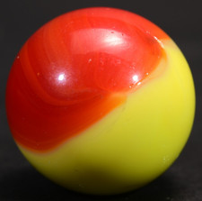 Akro Agate Patch Marble Vintage American Opaque Funky Hot Colours 16.1mm 5/8''