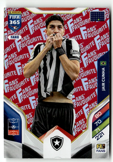 Panini Adrenalyn XL FIFA 365 2026 No. FAN8 Jair Cunha Fans' Favourites Red