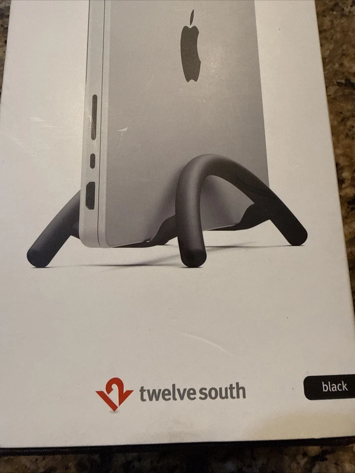 Twelve South BookArc Flex Vertical Laptop Stand Space-Saving MacBook Stand Black - Image 2 of 4