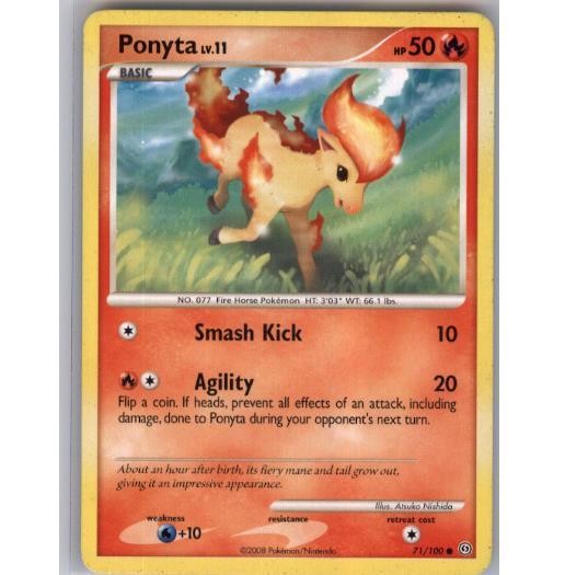 Ponyta 71/100 Common Stormfront Pokemon Lightly Played