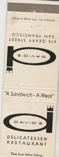 David's-Restaurant-Deli-San Francisco-Ca-California-As Is