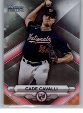 2023 Bowman Sterling Rookies #BSR-49 Cade Cavalli RC - Rookie Card Wash ID:68115